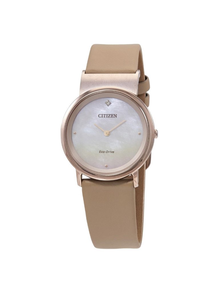 Nwt Citizen White Mother Of Pearl Dial Ladies Watch